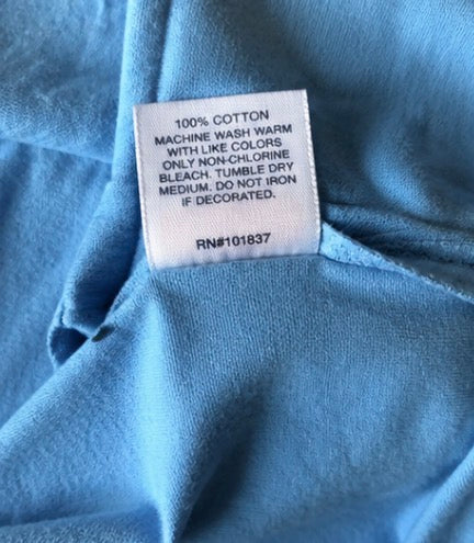 Supreme Light Blue Script Logo Tee – Size Medium